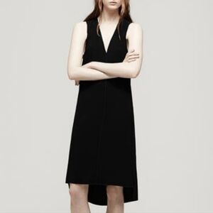 Rag & Bone Fernanda Black Cut Out Pipping Sleeveless Dress
